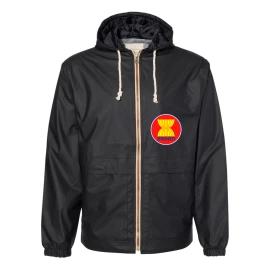Product: Vintage Hooded Rain Jacket