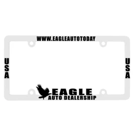 Product: Full View Hi-Impact 3D License Plate Frame (Abs)