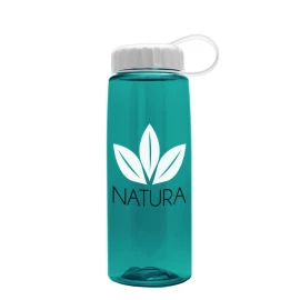Product: 26 Oz. Transparent Flair Sports Bottle w/Tethered Lid