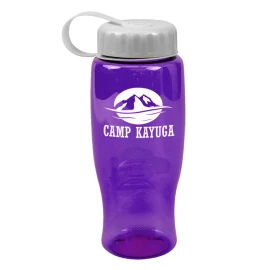 Product: 27 Oz. Transparent Travel Sports Bottle w/Tethered Lid