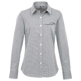 Product: Women's Microcheck Gingham Cotton Shirt