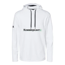 Product: Adidas Men's Textured Mixed Media Hooded Sweatshirt