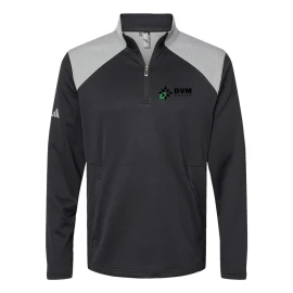 Product: Adidas Men's Textured Mixed Media Quarter-Zip Pullover