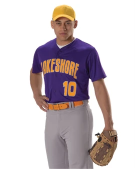 Product: Youth Full Button Lightweight Baseball Jersey