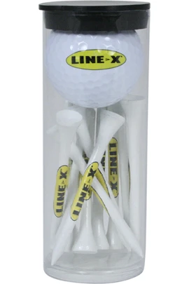 Product: 1 Ball Tube & 12 , 2 3/4" Golf Tees and 1 Plain White Golf Ball w/Your Logo in Tube Pack