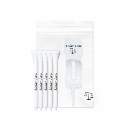 Product: Golf Tee pack w/5 Tees, 1 Ball Marker, 1 Ergo Green Divot Tool