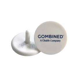 Product: Dime Sized White Golf Ball Marker w/1 Color Imprint (11/16")
