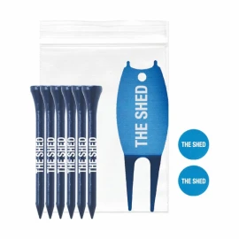 Product: 6 Tees, 2 Ball Markers and 1 Aluminum Divot Tool