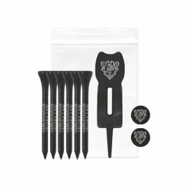 Product: 6 Tees, 2 Ball Markers and 1 Ergo Green Divot Tool