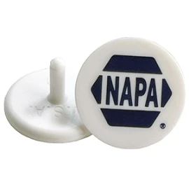 Product: Quarter Sized White Golf Ball Marker w/1 Color Imprint (15/16")