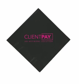 Product: Black 3 Ply Beverage Napkins