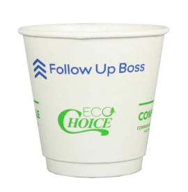 Product: 8 Oz. White Eco-Choice Insulated Cup