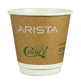 Product: 8 Oz. Kraft Brown Eco-Choice Insulated Cup