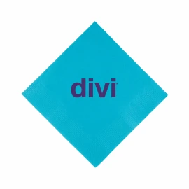 Product: Turquoise 3 Ply Blue Beverage Napkins