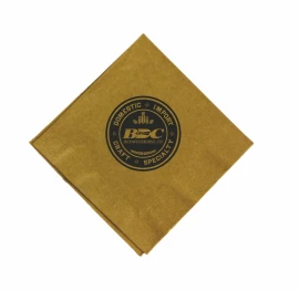 Product: Gold 3 Ply Beverage Napkins