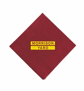 Product: Burgundy Red 3 Ply Beverage Napkins