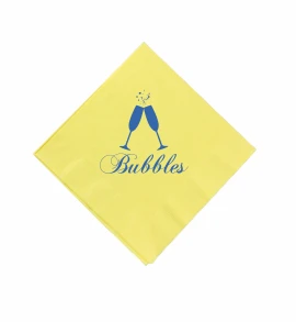 Product: Citron Mimosa Yellow 3 Ply Beverage Napkins