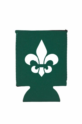 Product: Hunter Green Neoprene Flat Can Cooler