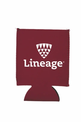 Product: Burgundy Neoprene Flat Can Cooler