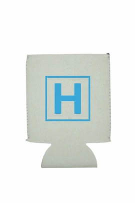 Product: Slate Gray Neoprene Flat Can Cooler