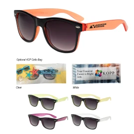 Product: Two-Tone Translucent Malibu Sunglasses