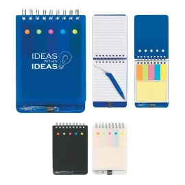 Product: Spiral Jotter With Sticky Notes, Flags & Pen