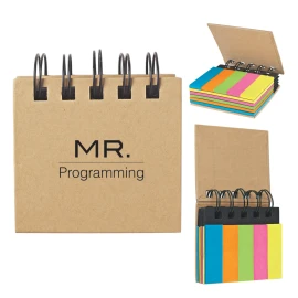 Product: Spiral Book With Sticky Notes And Flags