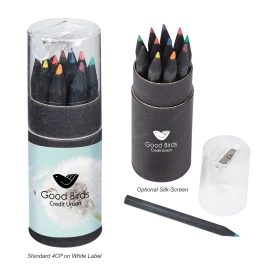 Product: Blackwood 12-Piece Colored Pencil Set In Tube With Sharpener