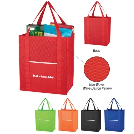 Product: Non-Woven Wave Shopper Tote Bag