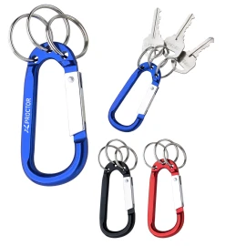 Product: 8mm Carabiner With Triple Split Ring