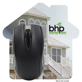 Product: House Shaped Dye Sublimated Computer Mouse Pad