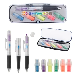 Product: Tri-Color Pen and Highlighter Set