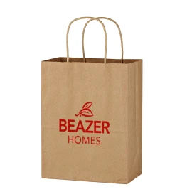 Product: Kraft Paper Brown Shopping Bag - 8" x 10-1/4"
