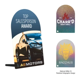 Product: Acrylic Award = Arch Rectangle 5"