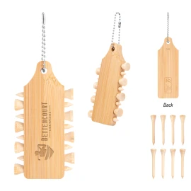 Product: Bamboo Golf Tee Set Keychain