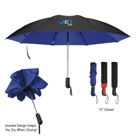 Product: 46" Arc Two-Tone rPET Inversion Umbrella