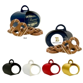 Product: Biens Chocolate Centerpieces® Petite Tulip Box With Chocolate-Covered Pretzels