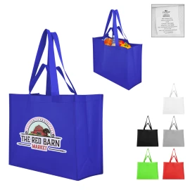 Product: Matte Laminated Recycled Non-Woven Dual Handle Shopper Tote Bag