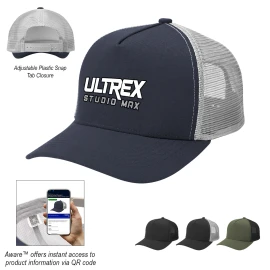 Product: AWARE™ Recycled Cotton Cap Mesh Back Cap