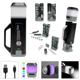 Product: 24-Piece Tool Set With Rechargeable LED Light