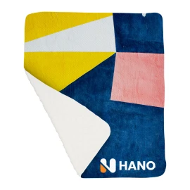 Product: 50" X 60" Argyle Knit Sherpa Blanket