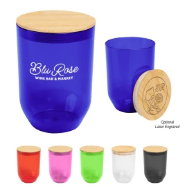 Product: 12 Oz. Montrose rPET Wine Tumbler With Bamboo Lid