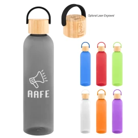 Product: 32 Oz. Jeffrey rPET Bottle With Bamboo Lid And Easy Carry Handle