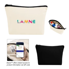Product: Aware™ Recycled Cotton Zip Pouch
