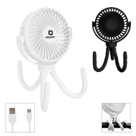 Product: Portable Rechargeable Fan With Flexible Tripod