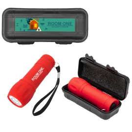 Product: Rubberized Torch Light And Small Hard Case Set
