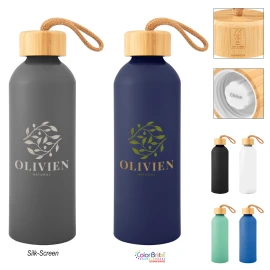 Product: 25 Oz. Blaire Recycled Aluminum Bottle With Bamboo Lid