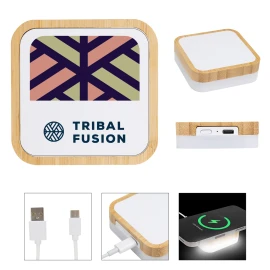 Product: Bamboo Wireless Charger Night Light
