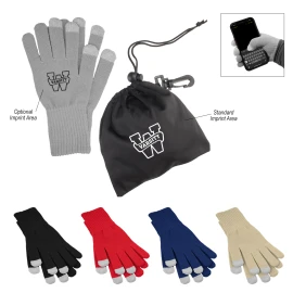 Product: Touch Screen Gloves In RPET Pouch
