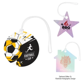 Product: Acrylic Bag Tag - Custom Shape 4"